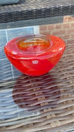 Kosta boda red glass - boda,