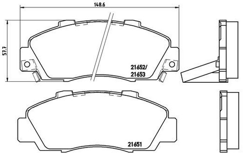 Brembo p28026 brake - brembo, set
