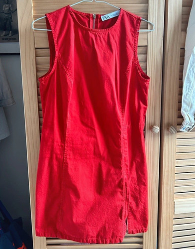 Zara red shift dress size - zara,