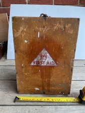 Vintage Wooden First aid wall Box With Contents Storage Prop factory 