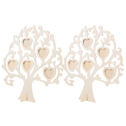 Wooden love tree photo holder - wooden,