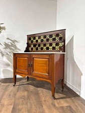 Edwardian Mahogany Marble Top Wash Stand