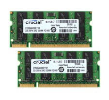 4GB Crucial 2X 2GB DDR2 800mhz