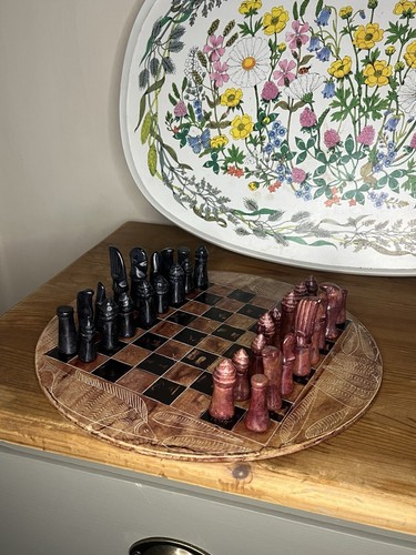 Malaysian soap board chess set - chess,