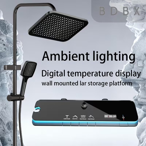 Matt black led rainfall - matt,