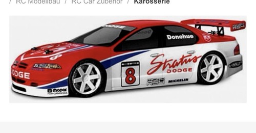 Body shell dodge - 1/18,