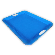 Rustic Melamine Tray (Azure