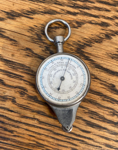 Vintage map measure - vintage, in