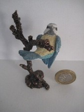 BOWBROOK STUDIOS WORCESTER FOR THE CONNOISSEUR BLUE TIT ON BRANCH BIRD ORNAMENT 