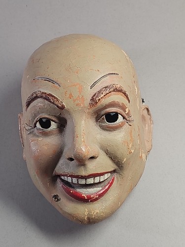 Vintage paper mache - vintage, mask