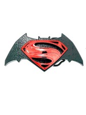 Batman vs Superman Belt Buckle for Leather Belts Without Buckles - 1.5" or 38mm 