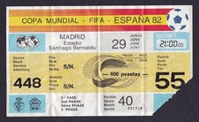 1982 World Cup ENGLAND v WEST