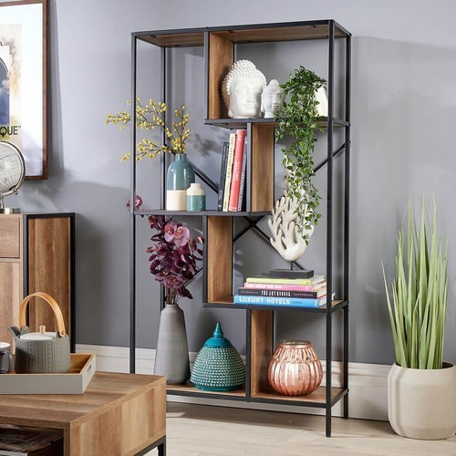 Shelving display unit abstract - display,