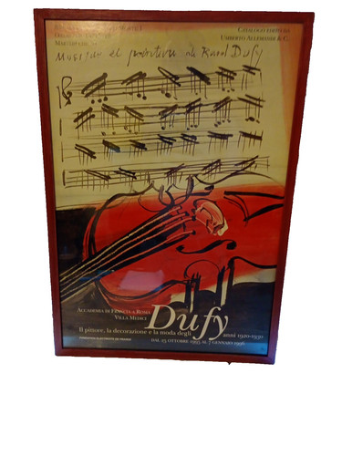 Raoul dufy exhibition poster - exhibition,