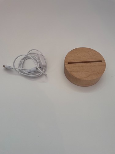 Led wood display stand light - wood,