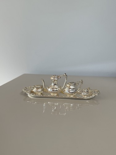 Vintage miniature metal - tea, &