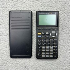 Texas Instruments TI-85 Black Graphing Calculator w/ Cover Faint Screen & Spot