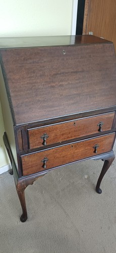 Vintage mahogany drop - , -front