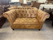 Chesterfield Tan Real Leather