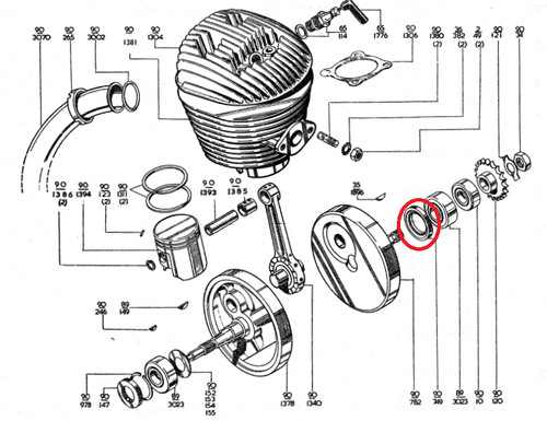 Bsa bantam d7 - bantam, crankshaft