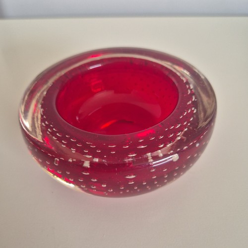 Whitefriars ruby red dish - red,