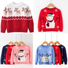 KIDS CHRISTMAS REINDEER JUMPER