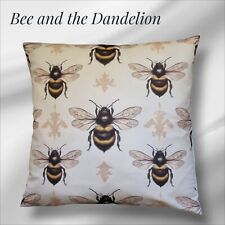 Honey Bee Bumble Bee Queen Bee Cushion COVER 45cm X 45cms