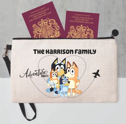 Bluey family passport - family, bag
