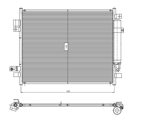Air conditioning condenser - air,