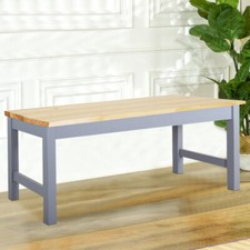 Soild Pine Wooden Long Seat