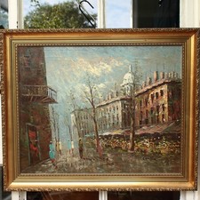 Oil Painting Parisian Street