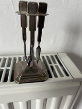 Solid Silver Manicure Set with Handled 3-Piece