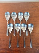 OLD HALL ALVERSTON SPOONS X8 , MID-CENTURY, 19CMS LONG