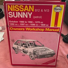 Nissan Sunny B12 & N13/Pulsar Haynes Workshop Repair Manual 1986-1990  (1378)