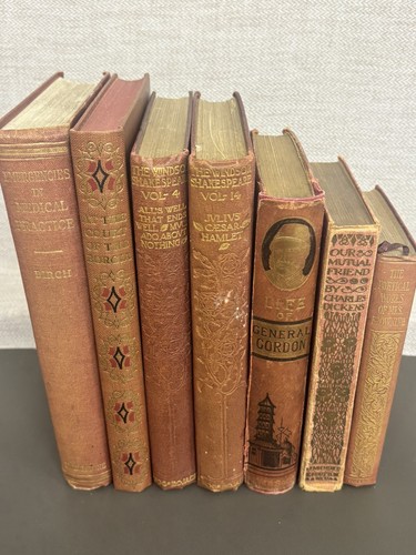 Vintage antique books rust - antique,