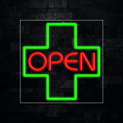 Green cross pharmacy - green, led
