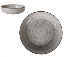 2x Mediterranea deep dinner plates pasta bowls NORDIC VORTEX