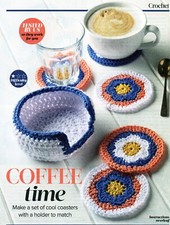 ~ Pull-Out Crochet Pattern For Pretty Coasters & Basket ~