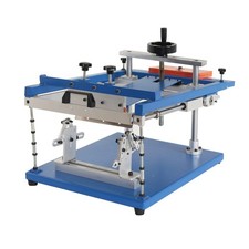 Curved Manual Cylinder Silk Screen Printing Machine For Round Plastic Cup Logo