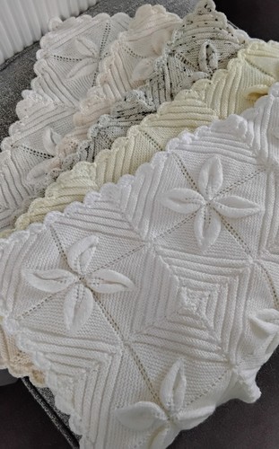 Hand knitted ivory baby - knitted,