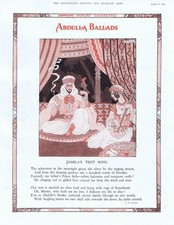 ABDULLA CIGARETTES Jamila's Tent Song - Vintage Advertisement 1931