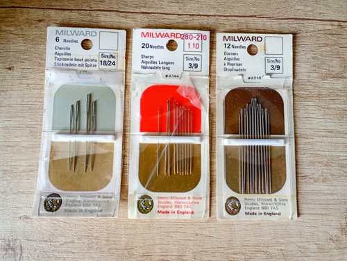 Vintage milward needle packets - vintage,