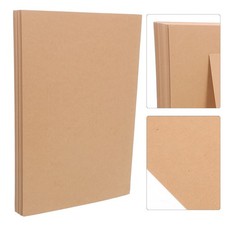  50 Pcs Kraft Paper Sheets Thin Cardboard Materials Blank Cardstock