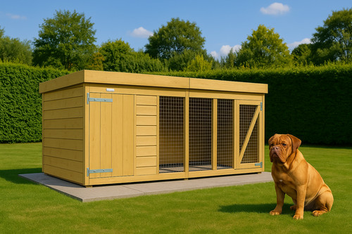 Dog kennel run 8ft - 8ft, x