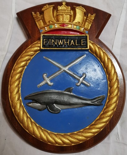 Hms finwhale ship crest - hms,