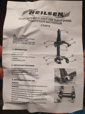 Suspension Spring Compressor. Neilsen CT4978 Heavy Duty