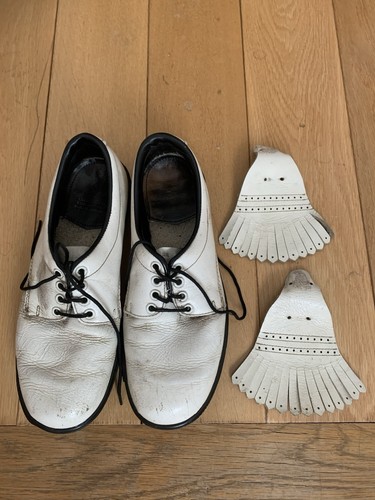 Mens golf shoes white leather - golf,