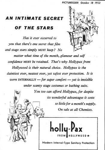 1952 advert holly pax ladies - 1952, ladies'