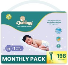 Bumbyy Premium Newborn Nappies