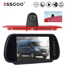 Rear View Camera Brake Light + 7" Mirror Monitor For Ford Transit F150 250 Jumbo